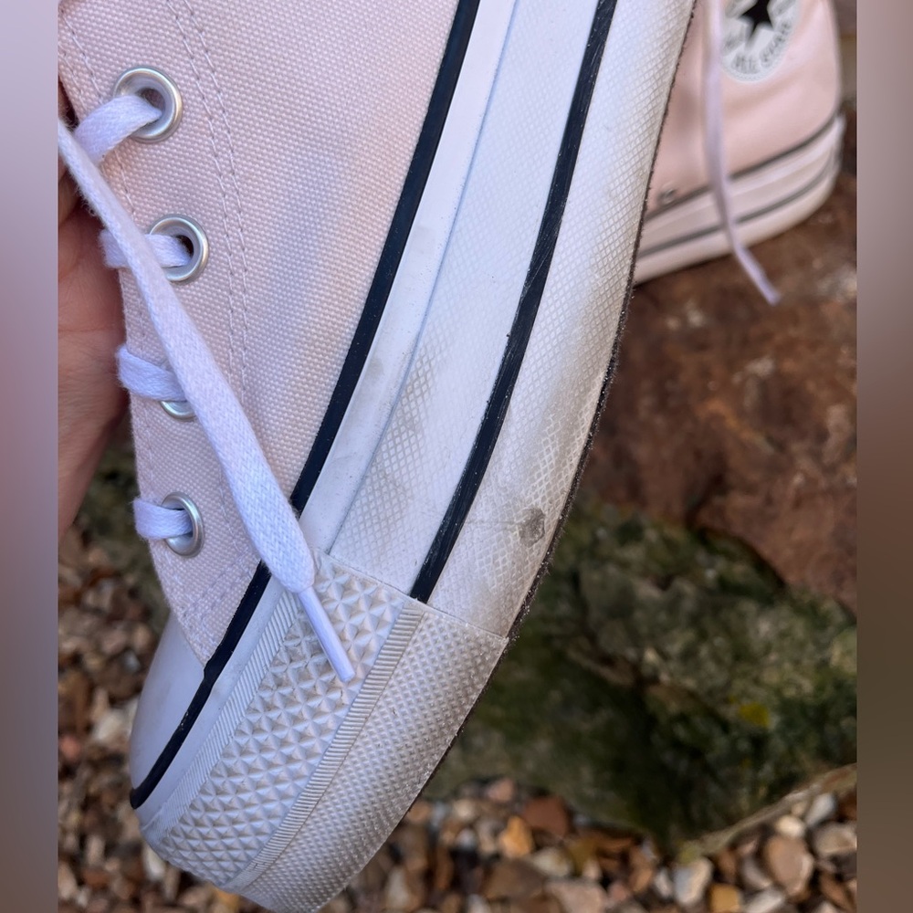 Converse Classic High-Top Platform Canvas Sneakers - Pink - Sz 7 - Picture 7 of 15